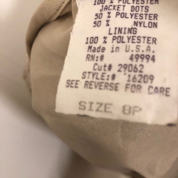 R&M Richards by Karen Wong Vintage Jacket Petite - Picture 5 of 6